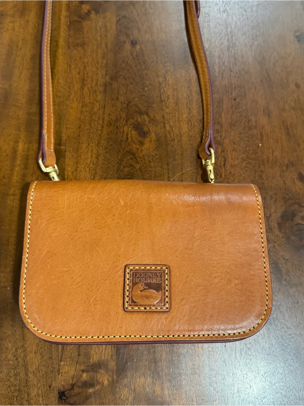 Dooney & Bourke Tan Leather Crossbody Bag